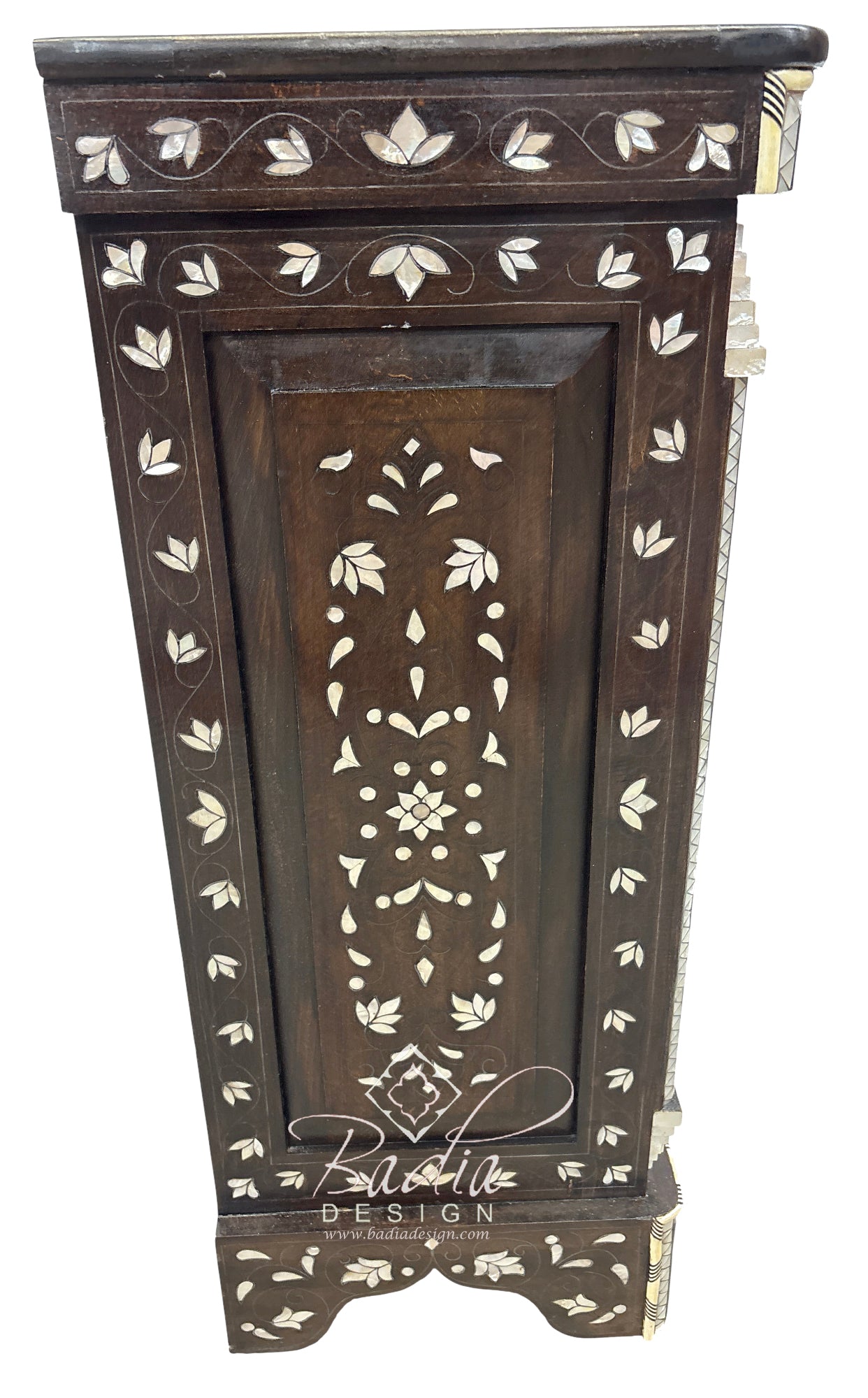 Beautiful Mother of Pearl Inlay Cabinet with Mirror