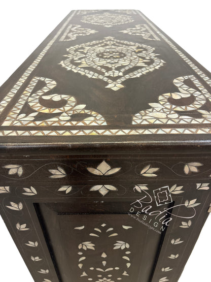 Beautiful Mother of Pearl Inlay Cabinet with Mirror