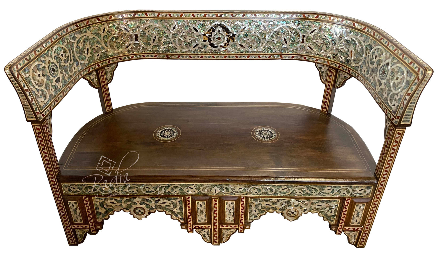 Mother of Pearl Inlay Bench - MOP-CH029