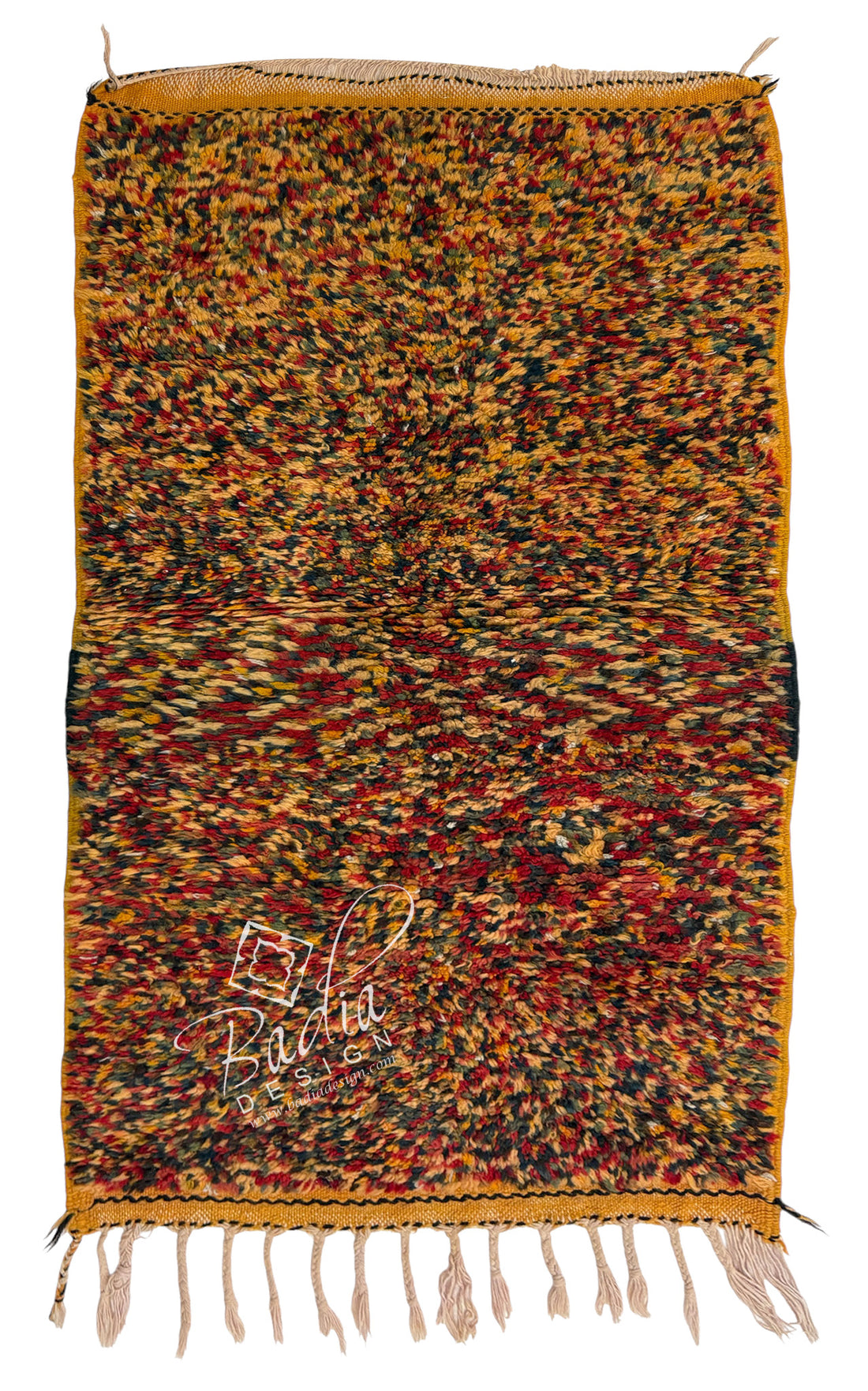 Moroccan Multi-Color Abstract Berber Handwoven Rug