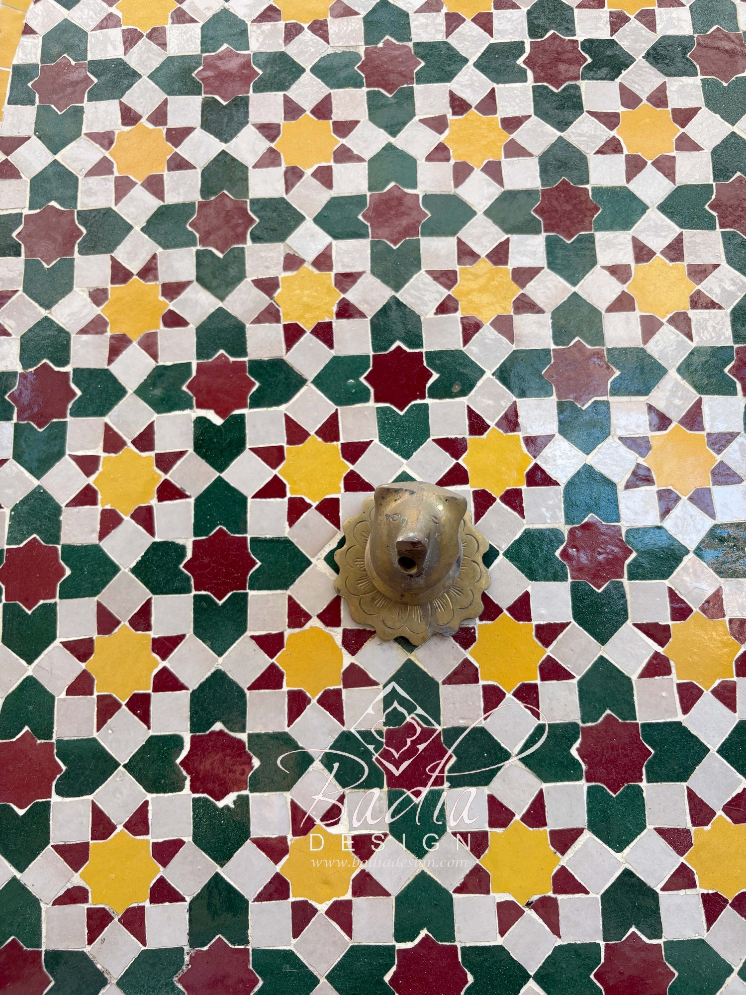 Moroccan Multi-Color Arch Top Water Fountain