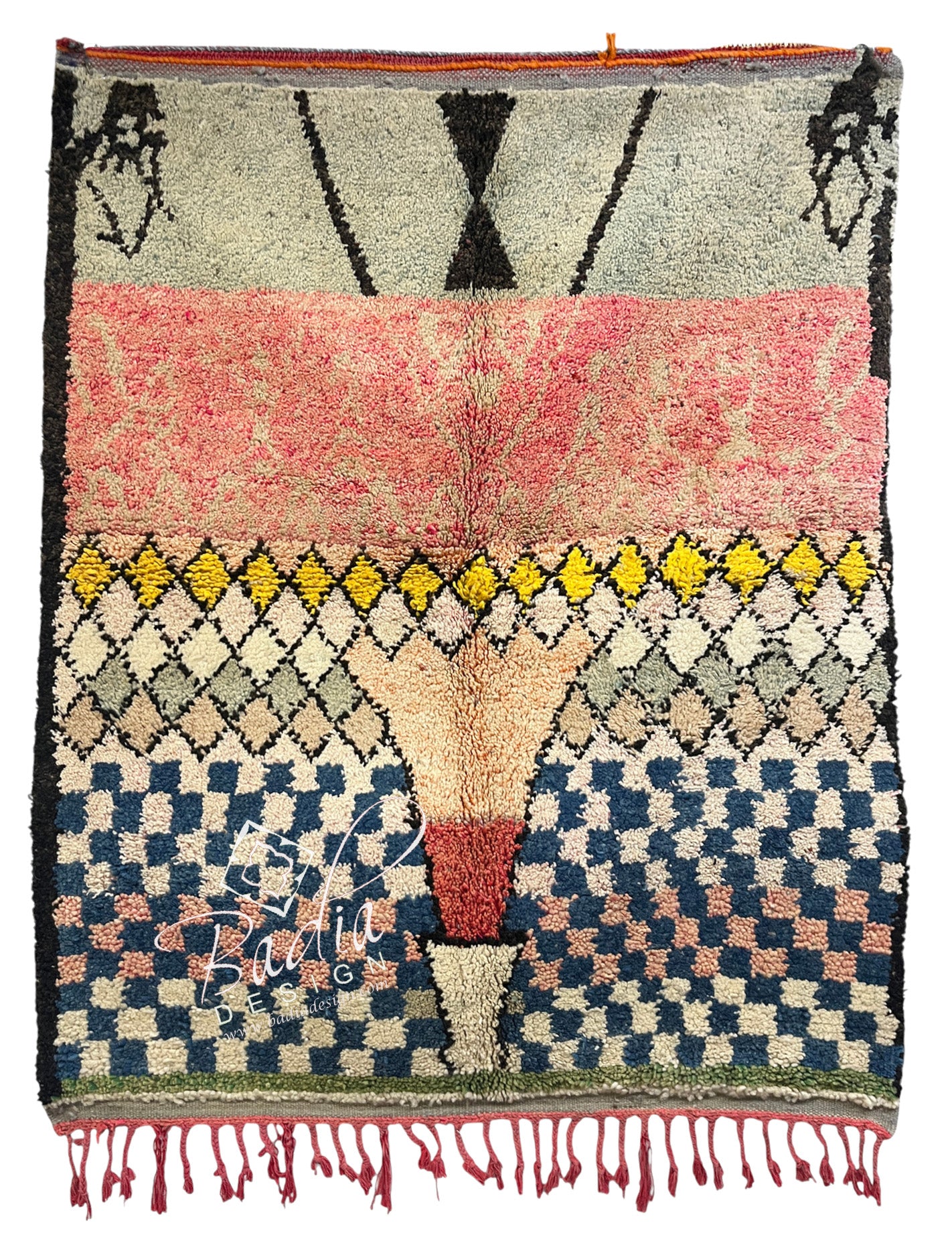 Moroccan Multi-Color Berber Handwoven Rug