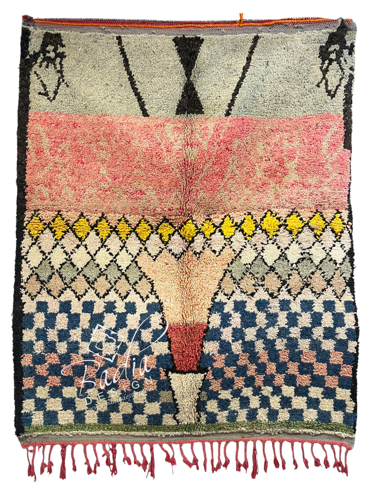 Moroccan Multi-Color Berber Handwoven Rug