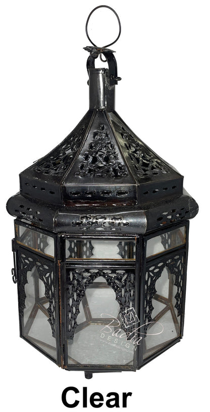 Hanging Multi-Color Glass Lanterns