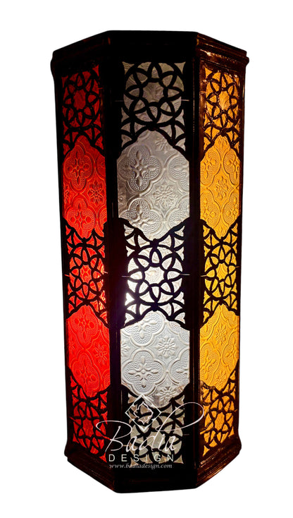 Moroccan Multi-Color Glass Wall Sconce Light