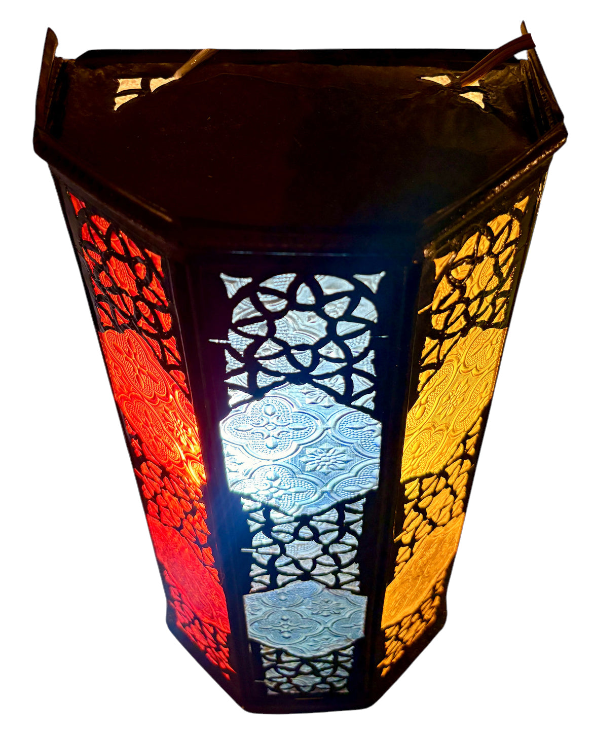 Multi-Color Glass Wall Sconce Light