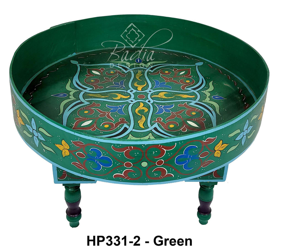 Multi Color Hand Painted Side Table