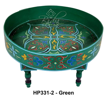 Multi Color Hand Painted Side Table