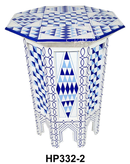 Multi Color Hand Painted Side Table