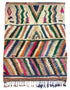 Moroccan Multi-Color Handwoven Beni Ourain Rug