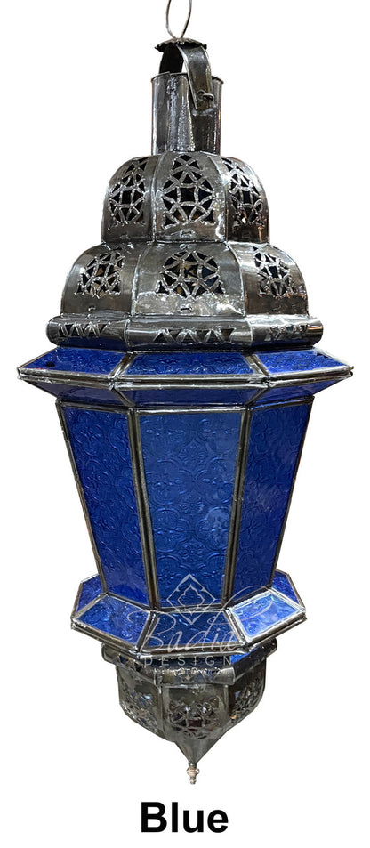 Multi-Color Hanging Glass Lanterns