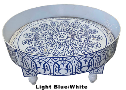 Multi Color Hand Painted Low-Cut Side Tables