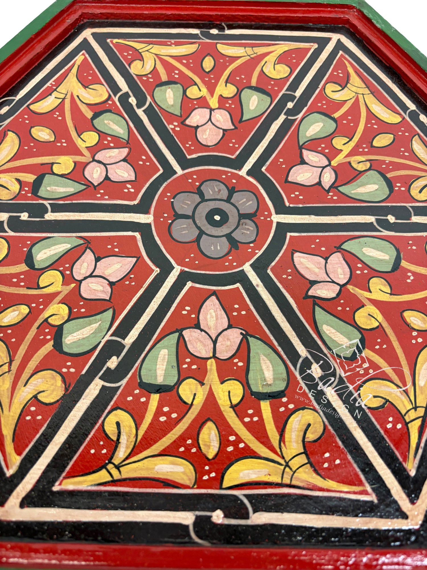 Hand Painted Multi-Color Side Tables