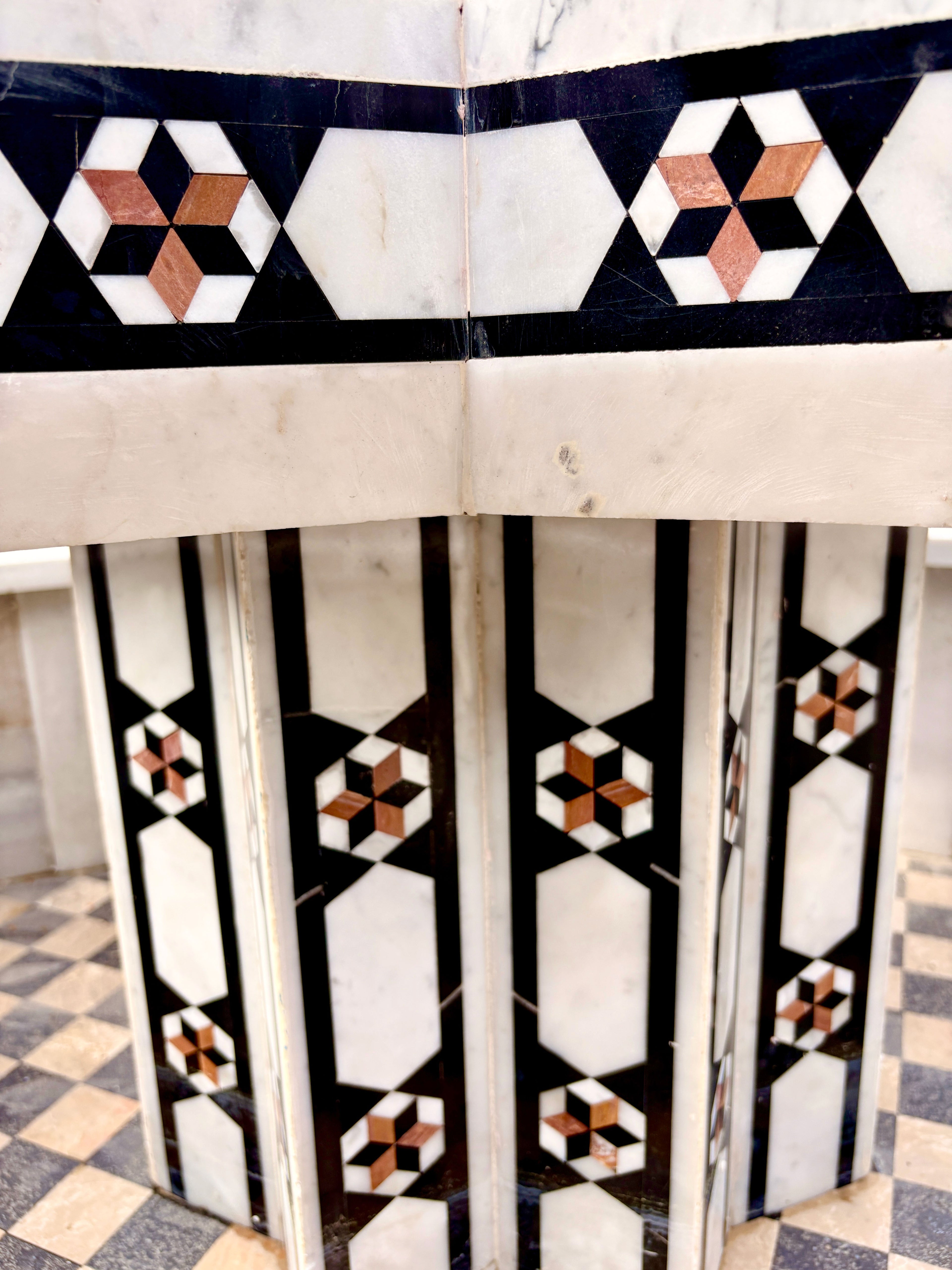 Multi-Color Star Shaped Marble Fountain