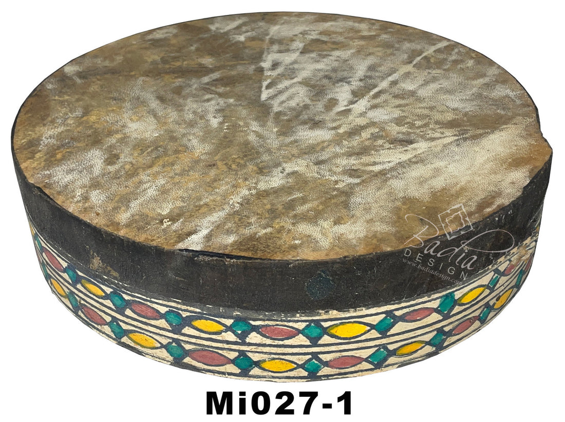 Moroccan Multi-Color Bendir Wooden Frame Drums