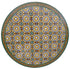 Round Green Multi-Color Moroccan Tile Table Top