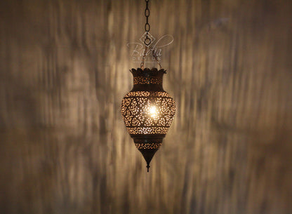 Cone Shaped Handmade Brass Lantern