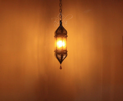 Hanging Multi Color Glass Lanterns