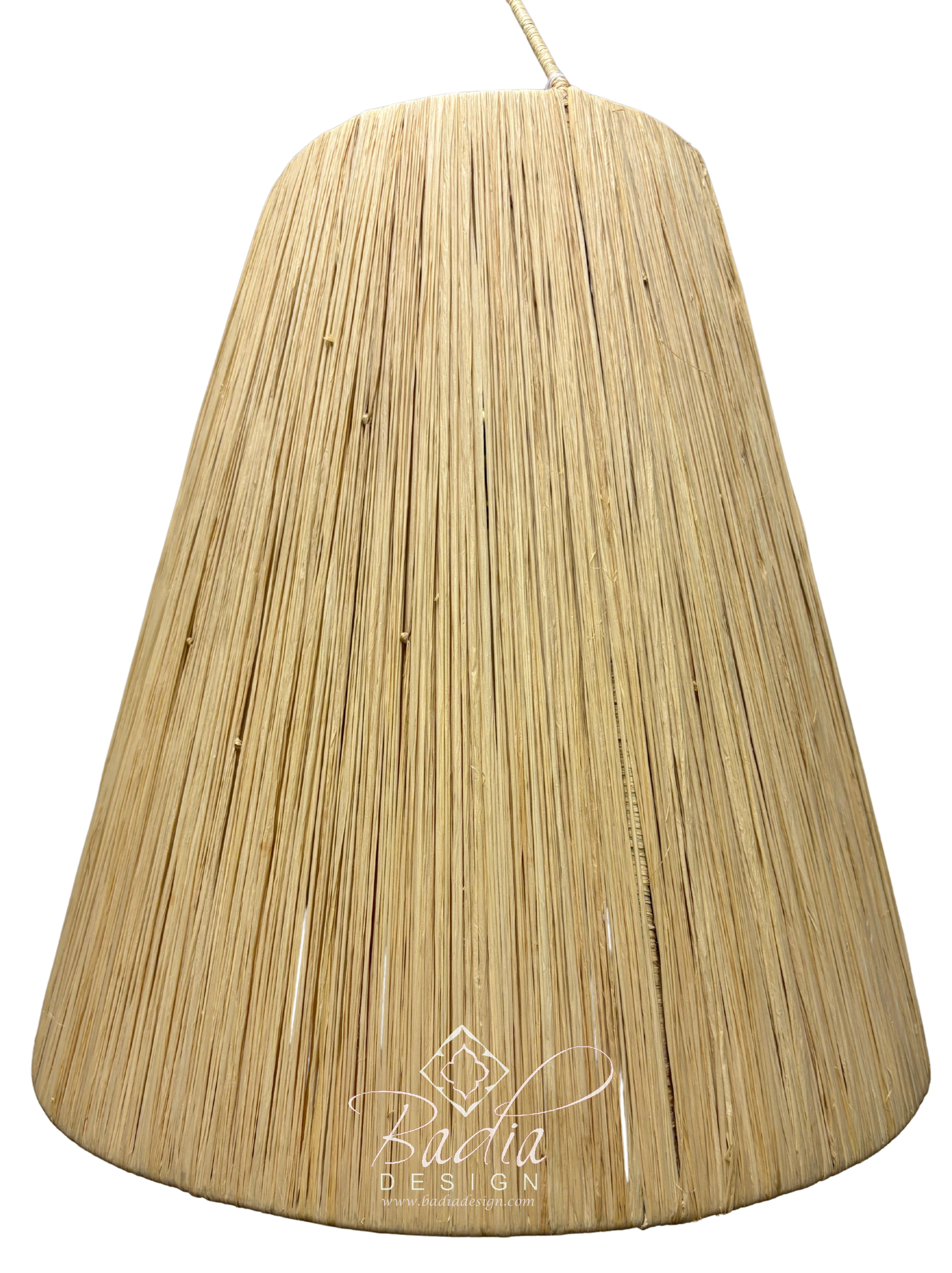 Moroccan Classic Cone Shaped Design Raffia Lantern