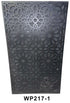 Moroccan Dark Stained Rectangular Hand Carved Wooden Panel