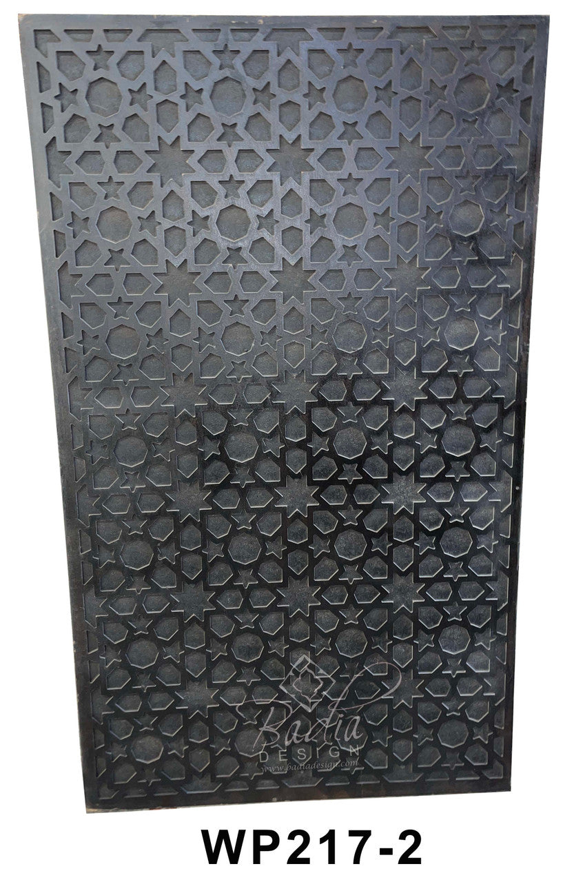 Decorative wall panel with geometric pattern and &