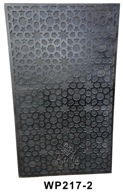 Decorative wall panel with geometric pattern and &