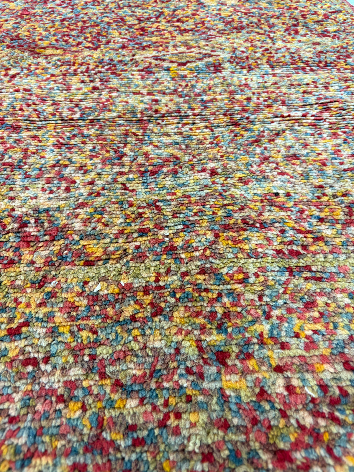 Red Multi-Color Berber Handwoven Rug