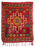 Moroccan Red Multi-Color Geometric Handwoven Rug