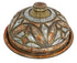 Round Moroccan Embossed Brass Tray with Bone Inlay from Badia Design Inc.