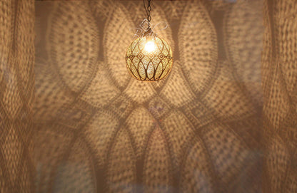 Moroccan Round Brass Ceiling Lights