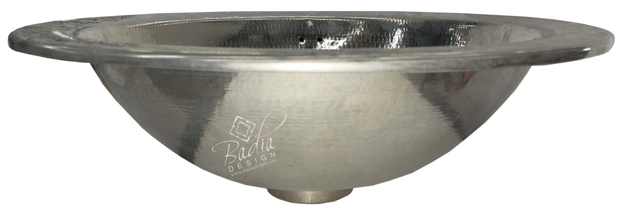 Stainless steel sink basin with &