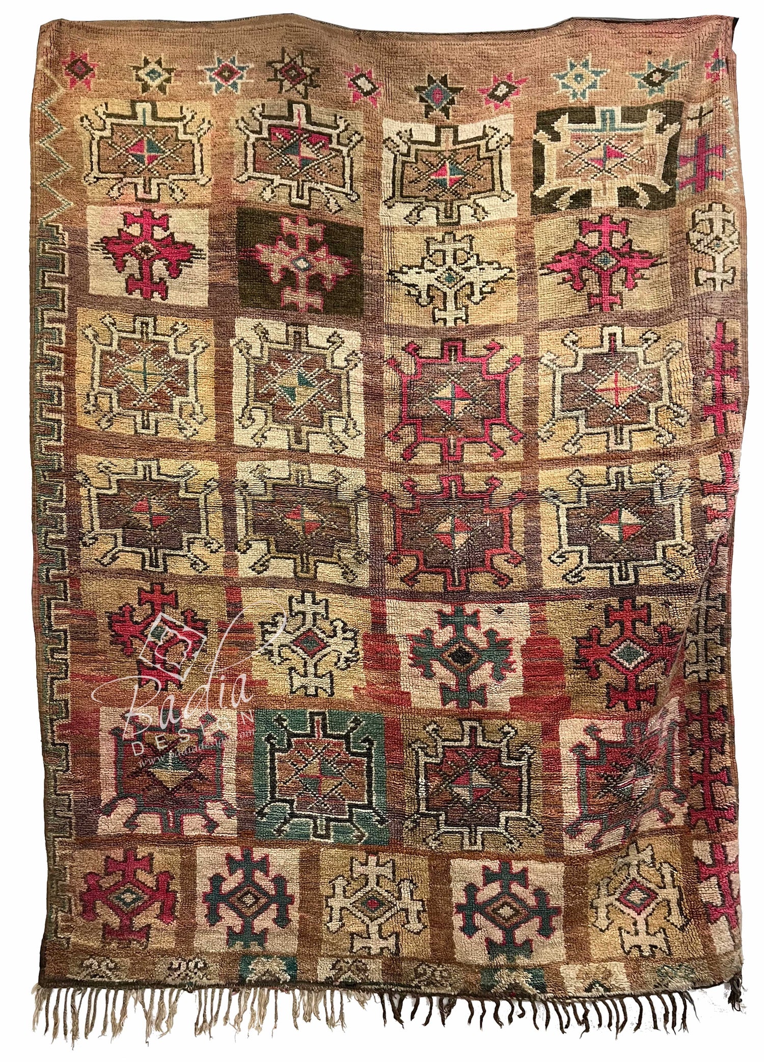 Moroccan Hand Woven Berber Tribal Rug