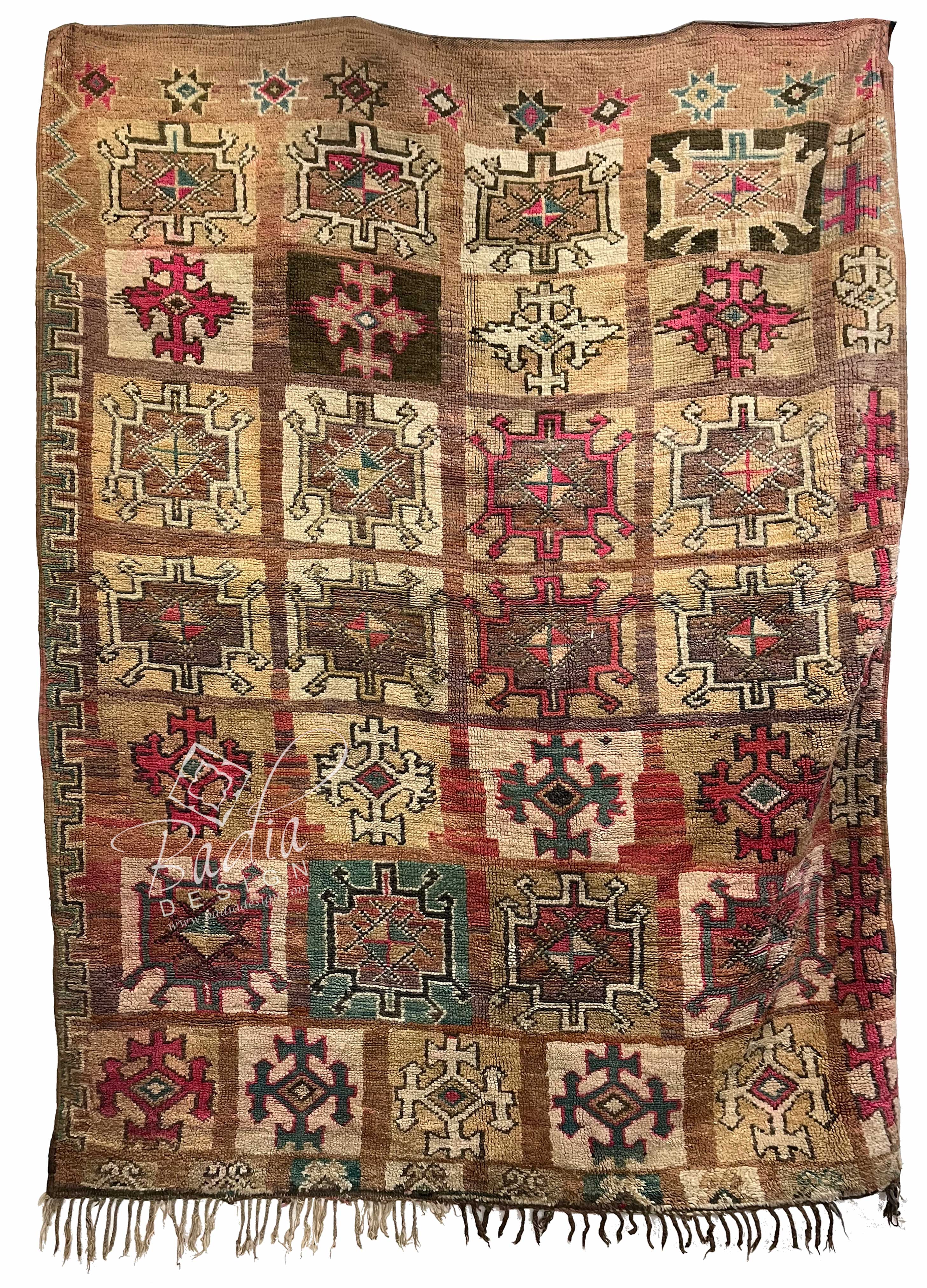 Moroccan Hand Woven Berber Tribal Rug