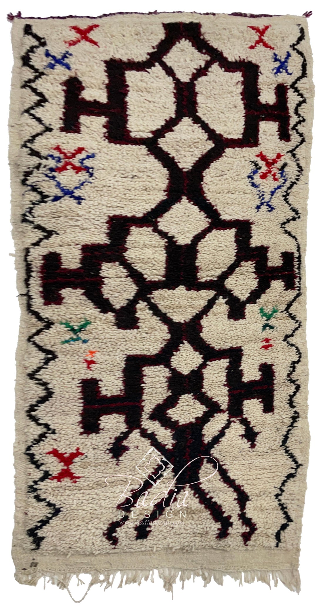 Multi-Color Rug with Geometric Designs