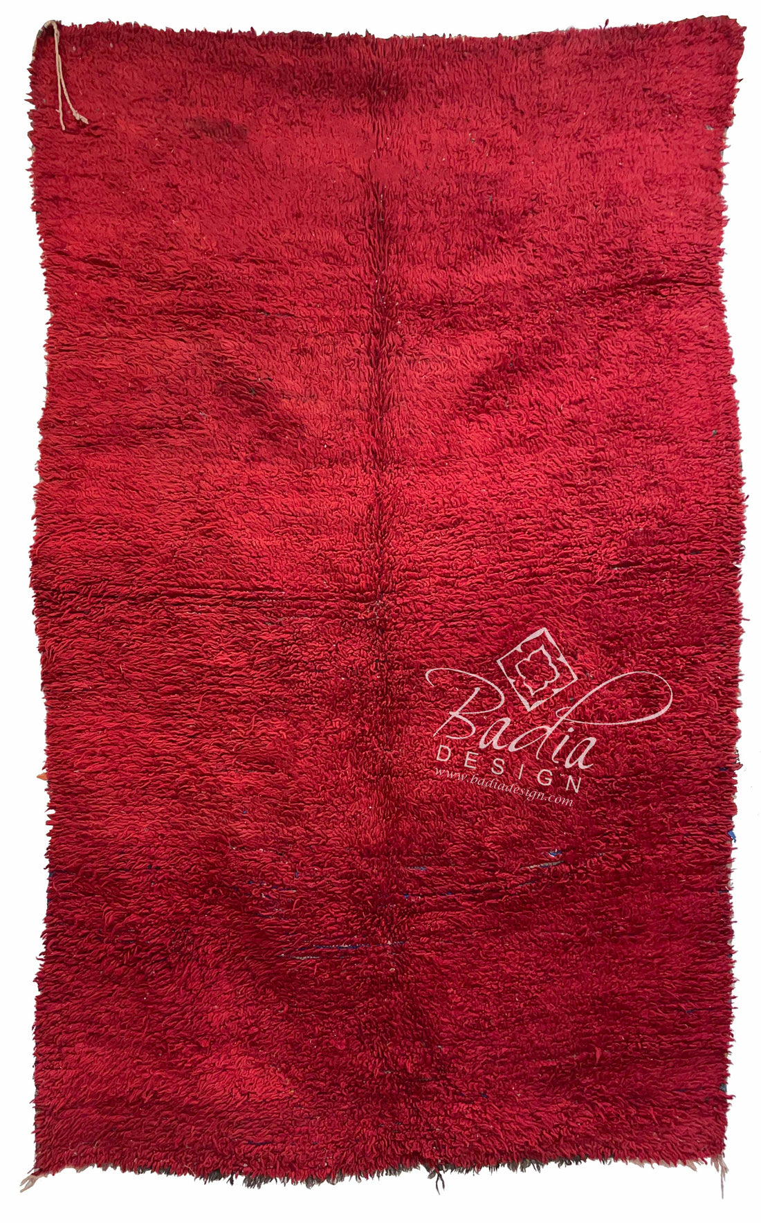 Moroccan Medium Size Deep Red Rug
