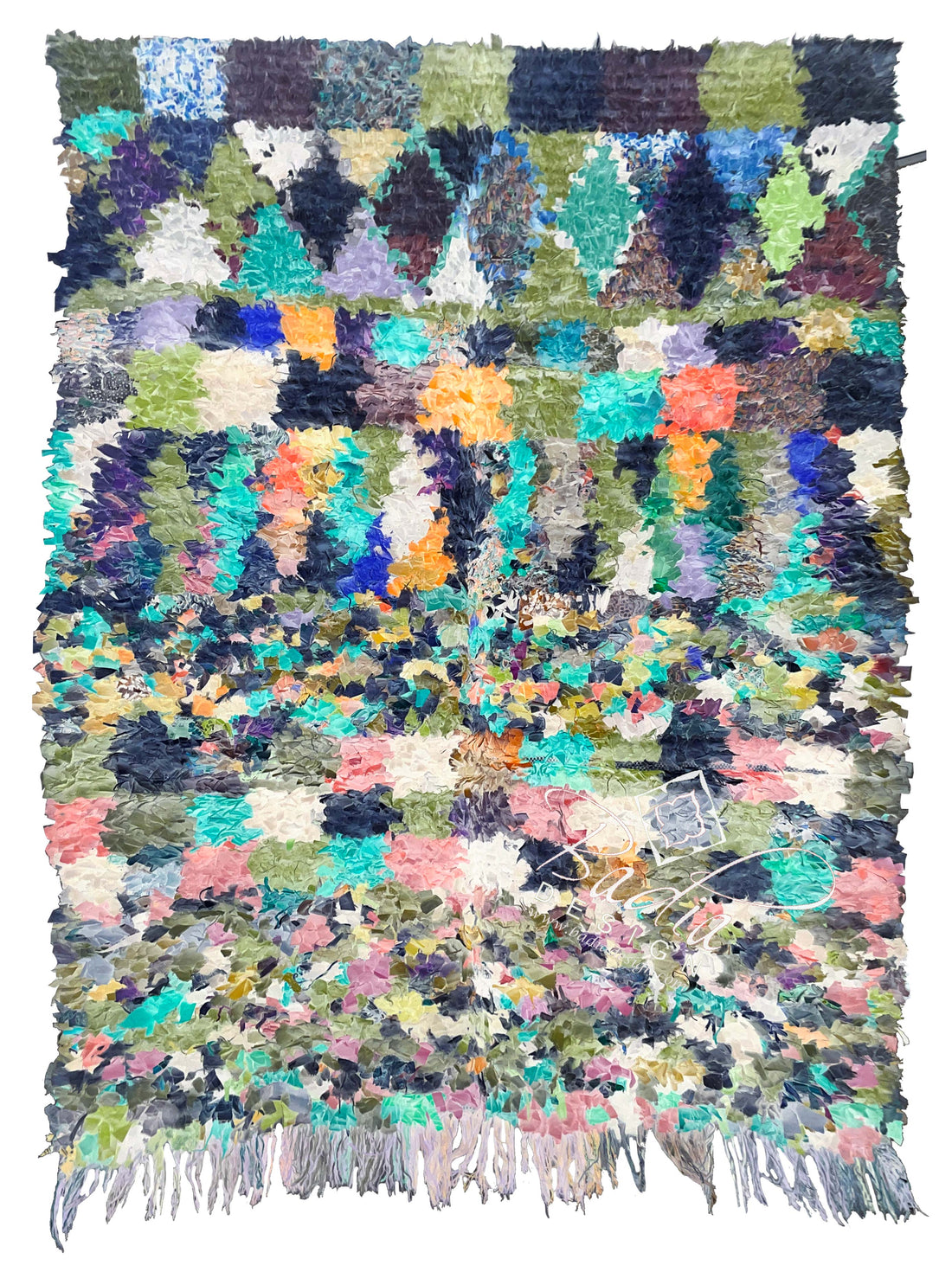 Tribal Vivid Colorful Shaggy Rug