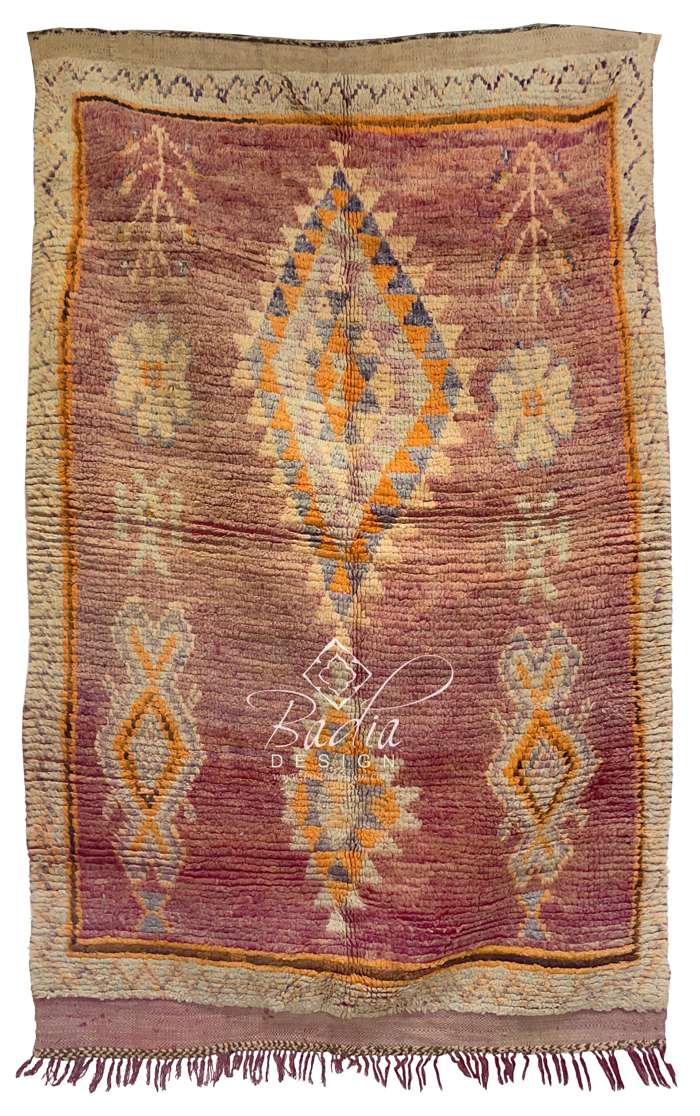 Red Multi-Color Vintage Moroccan Rug