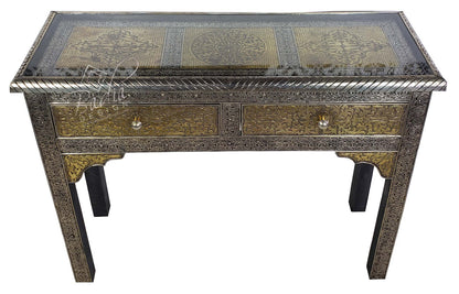 Silver Embossed Nickel Cabinet