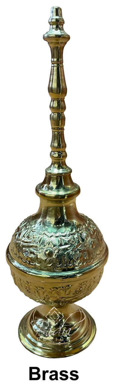 Moroccan Tall Brass Perfume Containers