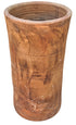 Moroccan Tall Cylindrical Clay Vase