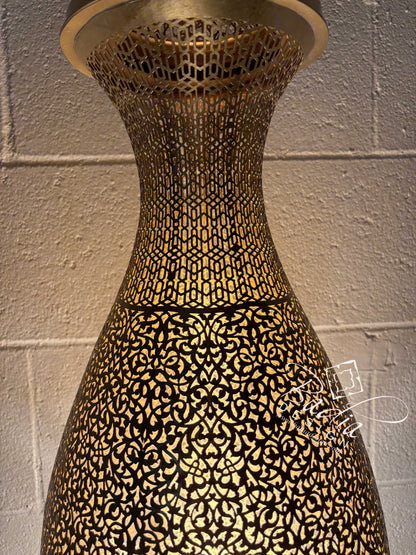Tall Standing Brass Desktop Lamp