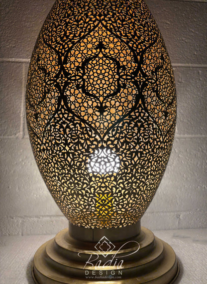 Tall Standing Brass Desktop Lamp