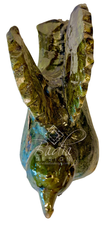 Tamegroute Bird Sculpture with Raised Wings