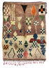Moroccan Taupe and Cream Multi-Color Handwoven Rug