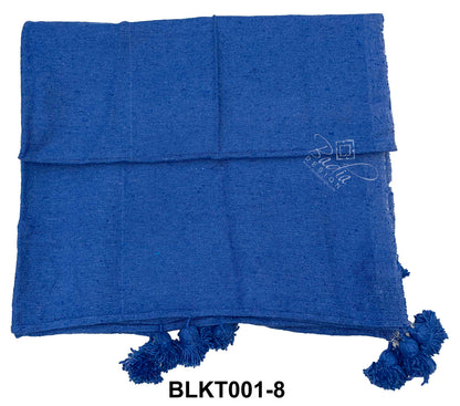 Throw Blankets with Pom-Poms