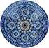 Blue Intricately Designed Moroccan Mosaic Tile Table Top