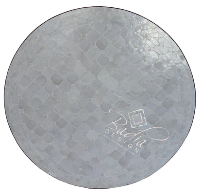 36" Off White Round Tile Table Top