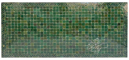 40"W x 80"L Evergreen Rectangular Tile Table Top