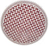 Burgundy and White Moroccan Round Mosaic Tile Table Top