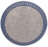 Round Blue and Beige Moroccan Tile Table Top